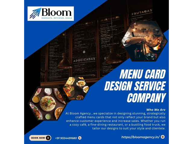 Menu Card Design agency
