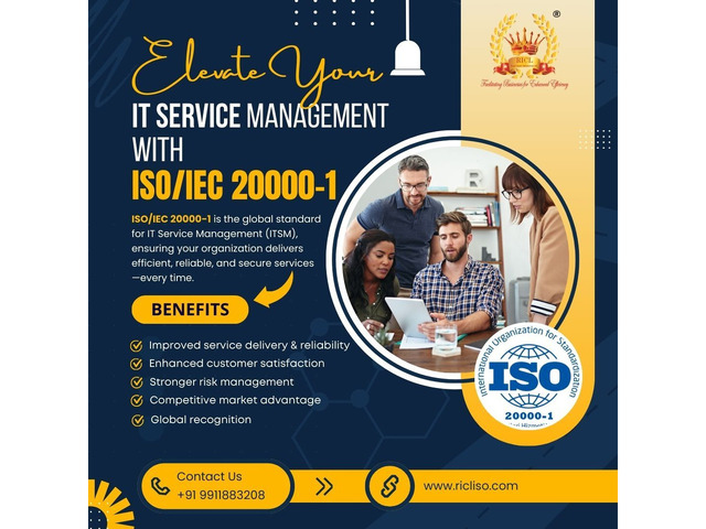 ISO/IEC 20000-1 Certification for IT Security Service