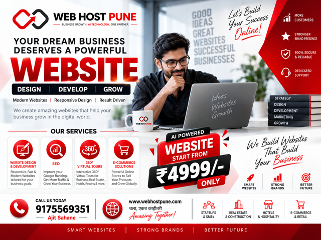 AI-Powered Website Design & Development in Pune – Starting ₹4,999 - 1/3