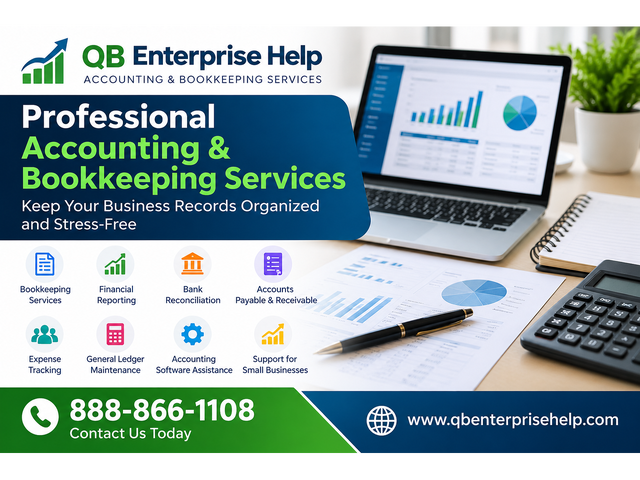 Accounting & Bookkeeping Assistance for Small Businesses