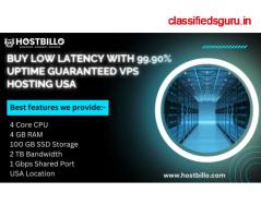 Buy Low Latency with 99.90% Uptime Guaranteed VPS hosting USA