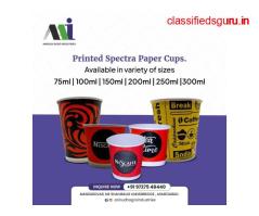 Printed Spectra Paper Cups Available in Variety of sizes.