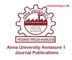 Anna University Annexure 1 Journals list