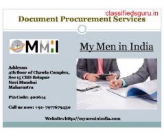 Document Procurement Services  My Men in India
